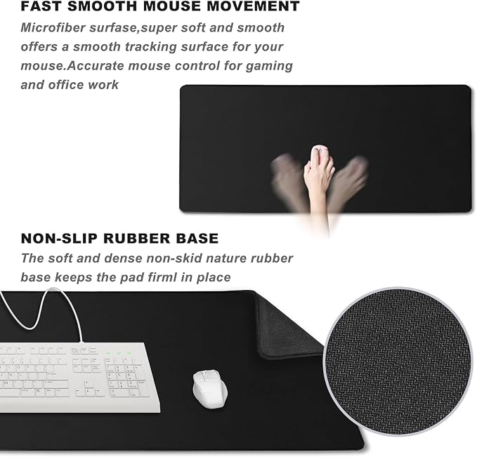 Large Mouse Pad, Desk Mat Large Office Desk Pad Gaming Mouse Pad - Image 5