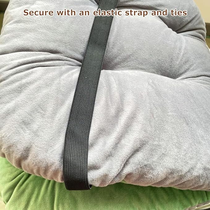 Gray Chair Cushion with Removable Cover - Image 6