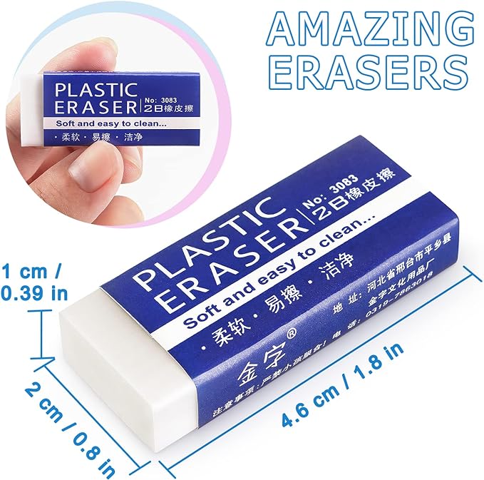 Tamaki Erasers, 12 Pack | Erasers - Image 2