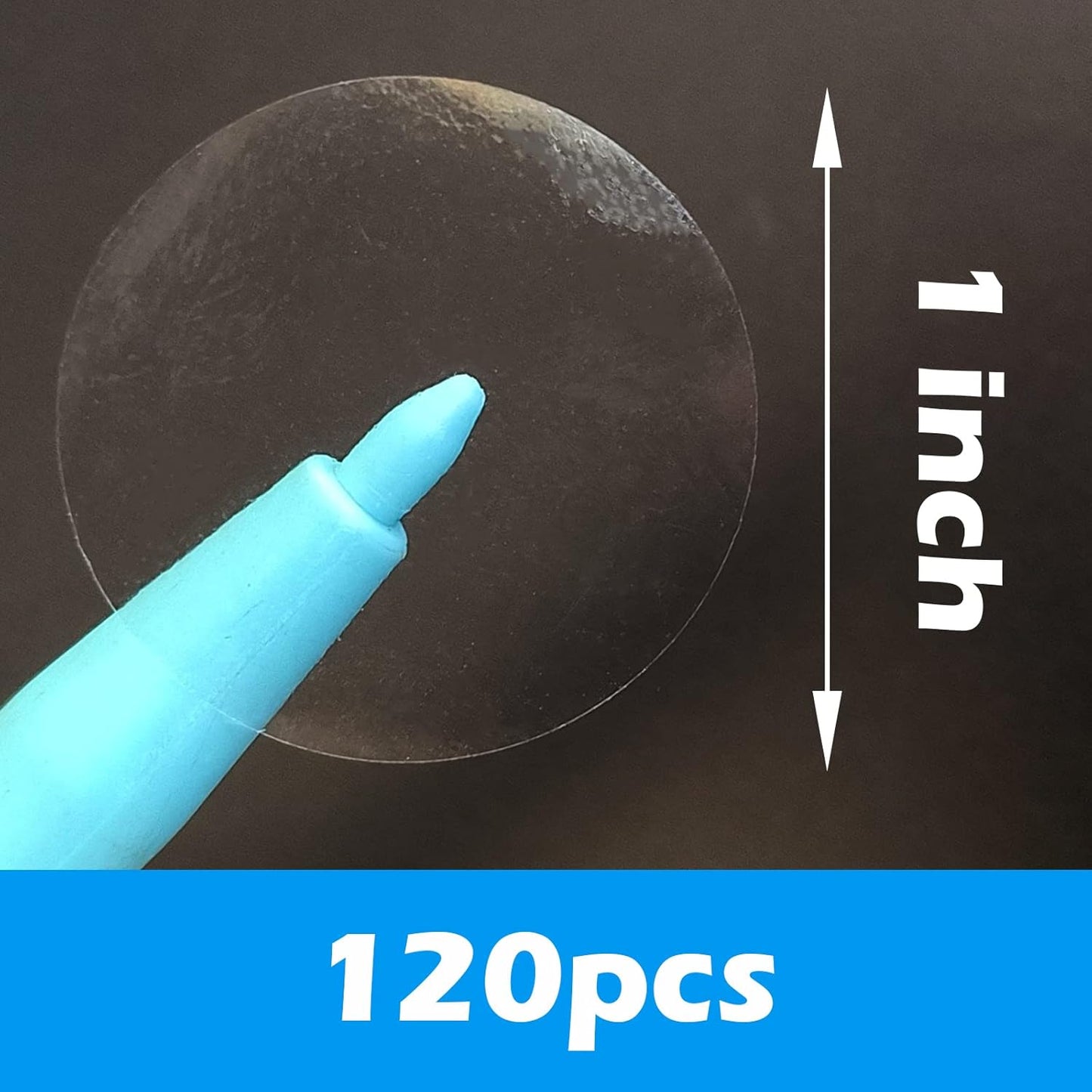 Clear Tamper Evident Stickers Package Security Seals 1 inch Transparent Circle Round Labels Tamper Proof Stickers for Envelopes, Box and Gift Packaging(120pcs)…