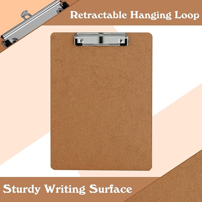Clipboards, PANDRI 26 Pack Hardboard Office Clipboards, Low Profile Clip - Image 5