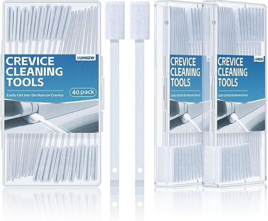 Lumkew 60Pcs Crevice Cleaning Tools, Disposable Toilet Brush by Lumkew