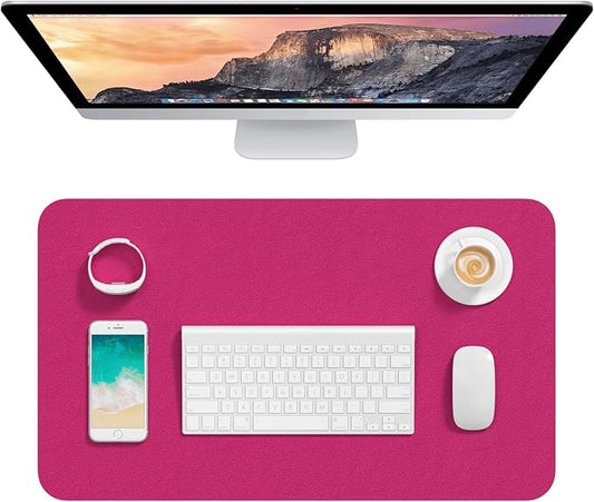 Hsurbtra Desk Pad, 23.6" x 13.8" PU Leather Desk Mat, M Extended Mouse Pad by Hsurbtra