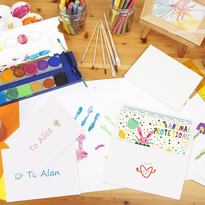Eupako A2 White Paper Envelopes 100 Pack 4.375x5.75" Invitation Envelopes Self - Image 5
