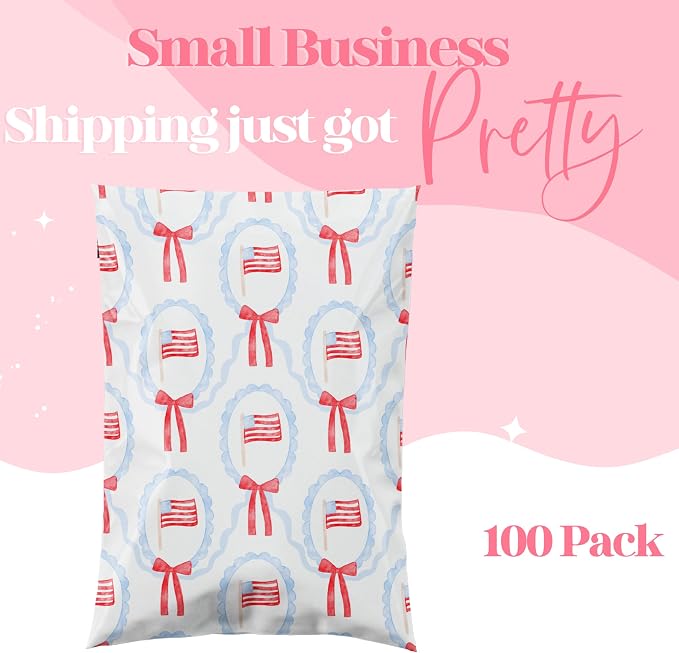 Pretty Package Store 6x9 Designer Poly Mailer 100 Pack Heavy Duty Waterproof - Image 3