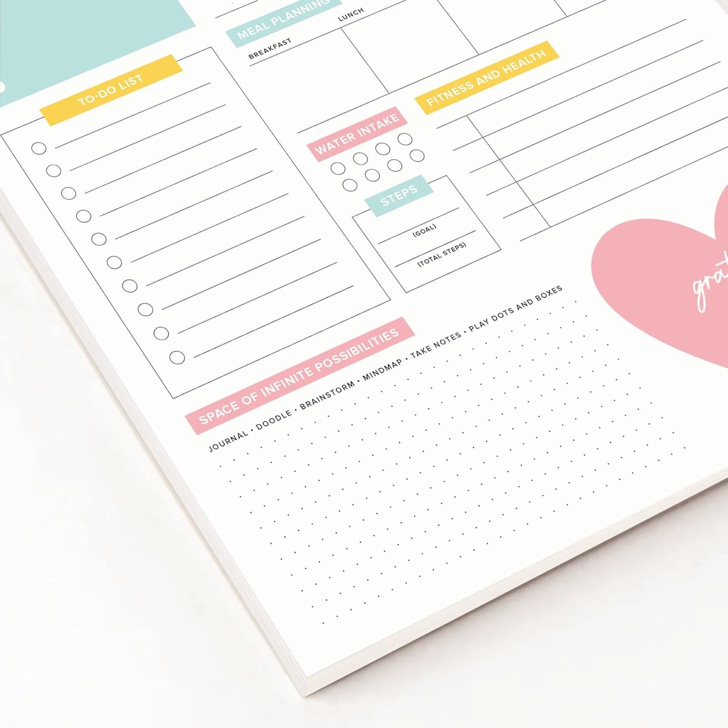 The Day Planner - 8.5 x 11 Daily Planner Pad | Motivational Planner for Women | Time Management and Productivity Tool | Women-Owned USA Business