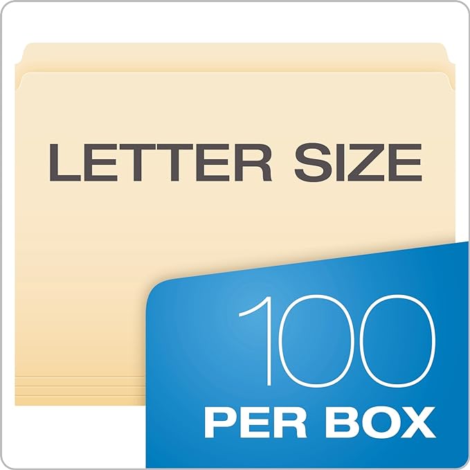 Pendaflex 752 File Folders, Straight Cut, Top Tab - Image 5