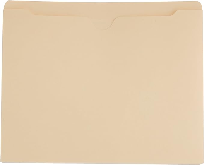 Amazon Basics File Jackets for Organizing Documents, Reinforced Straight-Cut Tab - Image 2