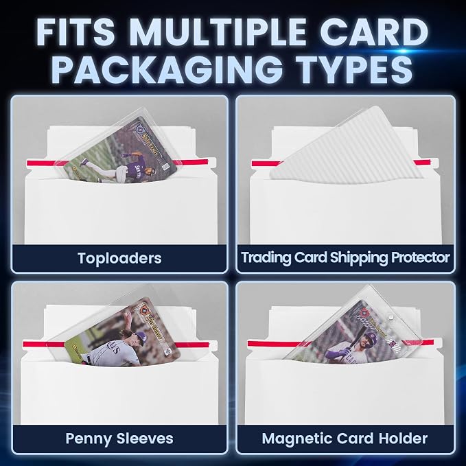 180 Pack Mailer Trading Card Envelopes，7" x 4.35" Trading Card Mailers - Image 5