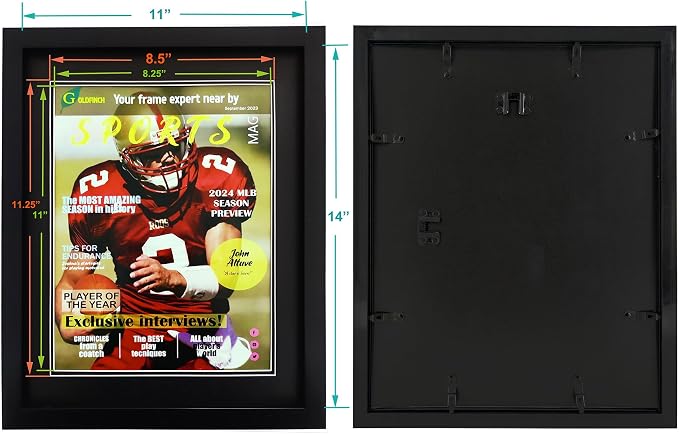 Goldfinch 2 Packs Sports Magazine Frame Displays Magazines Measuring 8.5 x - Image 4