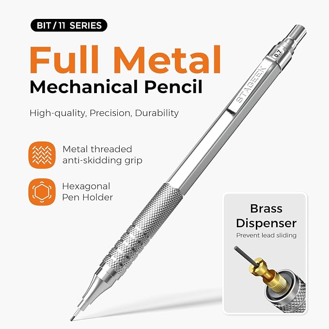 STAGEEK 25PCS Art Mechanical Pencil Set, Eraser - Image 2