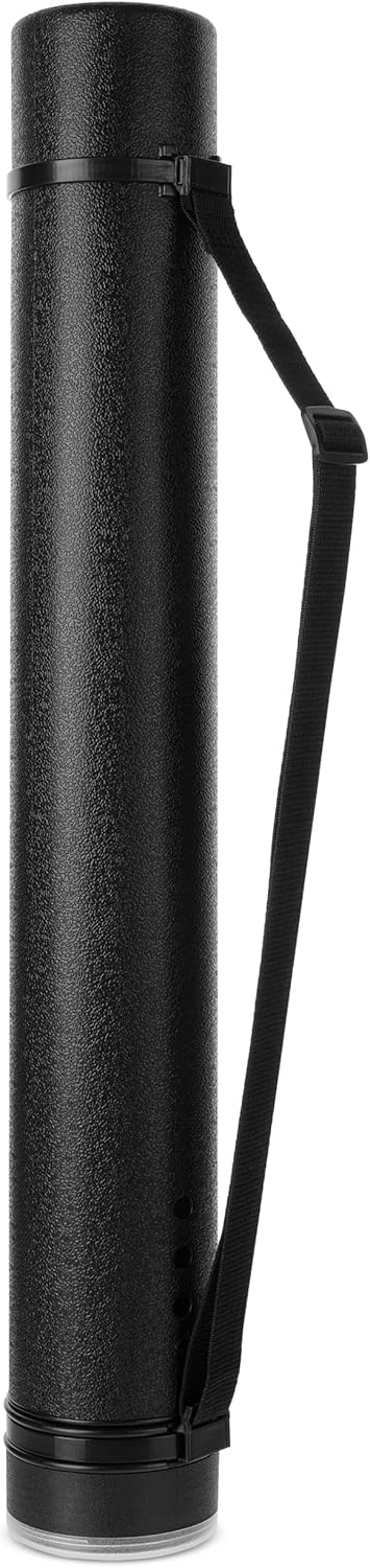 Mr. Pen- Poster Tube, 25" to 40", Extendable Poster Tube with Strap, Poster Carrying Case