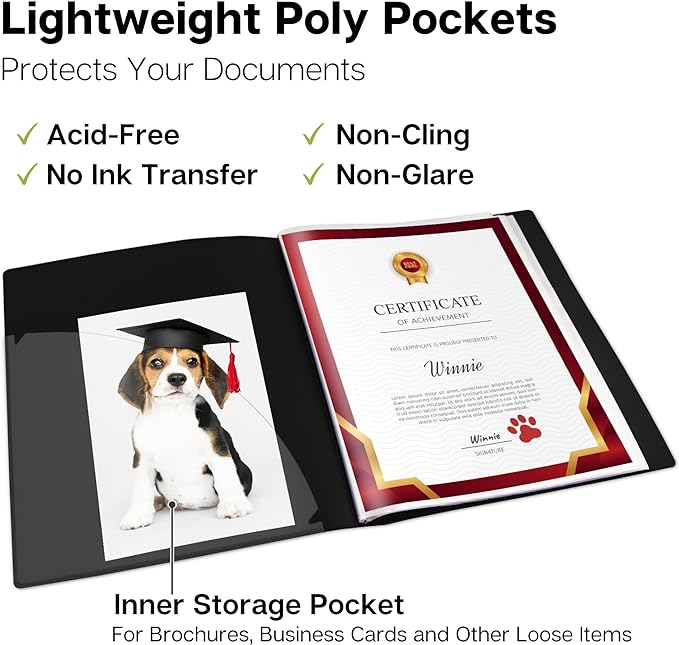 Dunwell 12-Pocket Presentation Binder - Image 4