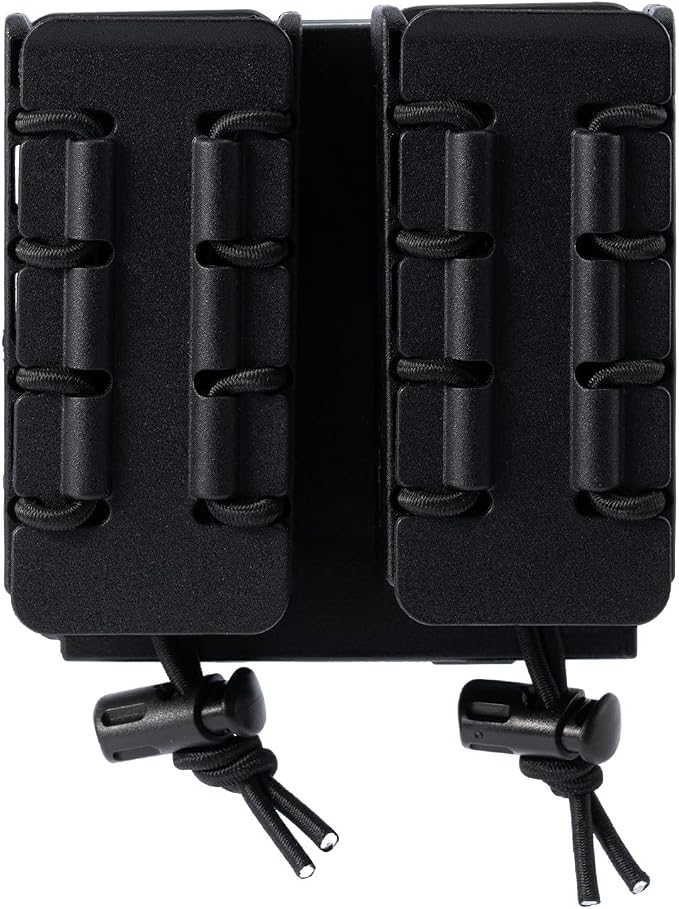TACNEX Pistol Mag Holder w/Belt MOLLE Rotatable Adjustable Clip 9mm Magazine - Image 6