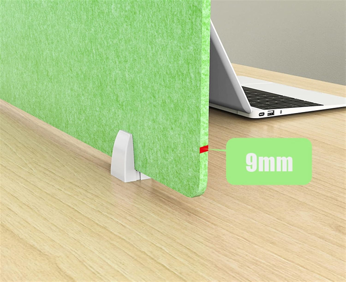 Icegrey Acoustic Desk Divider Privacy Panel Removable Sound Absorbing Desk Partition Board with 2 Clips for Student Call Centers Offices Braries Classrooms Library, Black, 19.5x15.6"