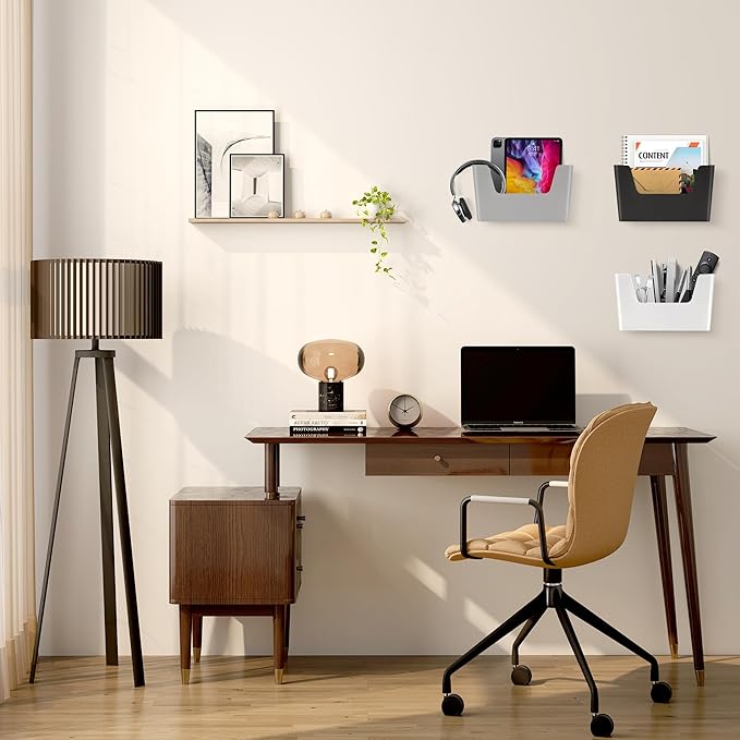 JOMOLA No Drilling File Holder 2 Pack Mail Organizer Wall Mount File Organizer - Image 8