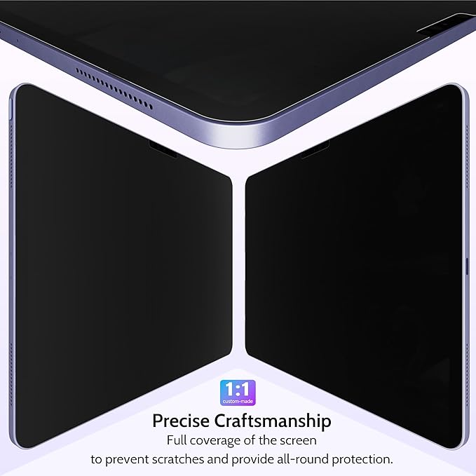 Peslv Privacy Screen Protector for iPad Air 11 Inch, Anti Glare Blue Light Spy - Image 6