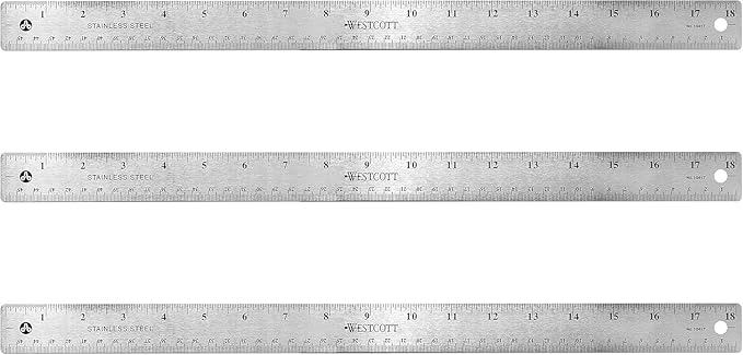 Westcott Stainless Steel Rulers by Westcott