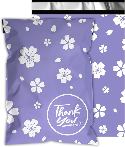 Poly Mailers 10x13 Inch 25 Pcs - Cherry printed Shipping Bags, 2.4mil Thickness, Waterproof and Tear Resistant Mailing Envelopes, Self-Sealing Packaging Bags for Small Business