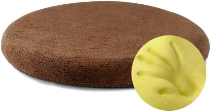 Sigmat Memory Foam Seat Cushion Anti-Slip Soft Round Chair Pad 18 Inch Coffee by Sigmat