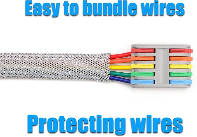 25ft PET Expandable Braided Cable Sleeve 3/8inch Pet Braided Cable Sleeve - Image 6