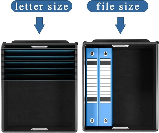 Portable Leather File Organizer Boxes - Image 4