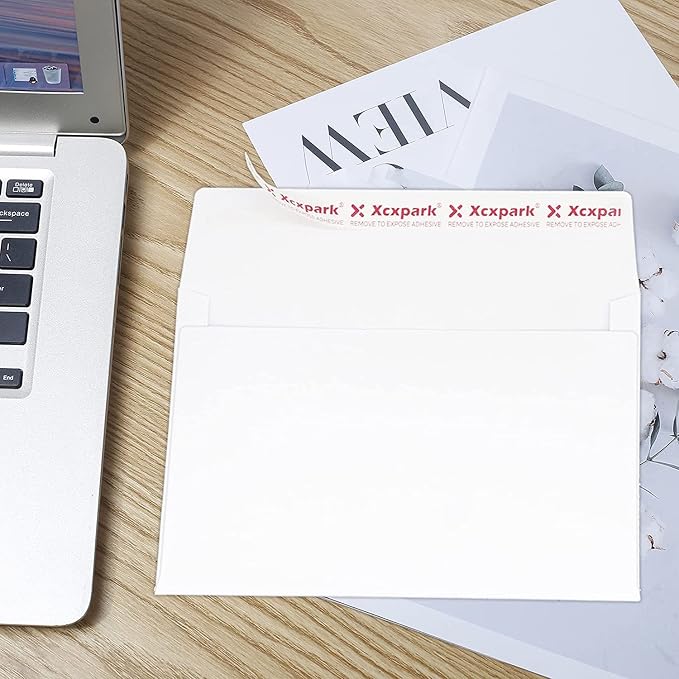 Xxcxpark 120 Qty Printable A2 Invitation Envelopes 4.375 x 5.75 Cards, Self - Image 6