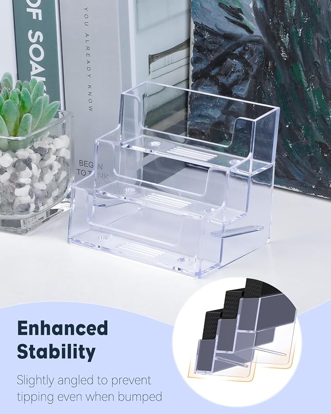 Uniclife Acrylic Business Card Holder - Image 4
