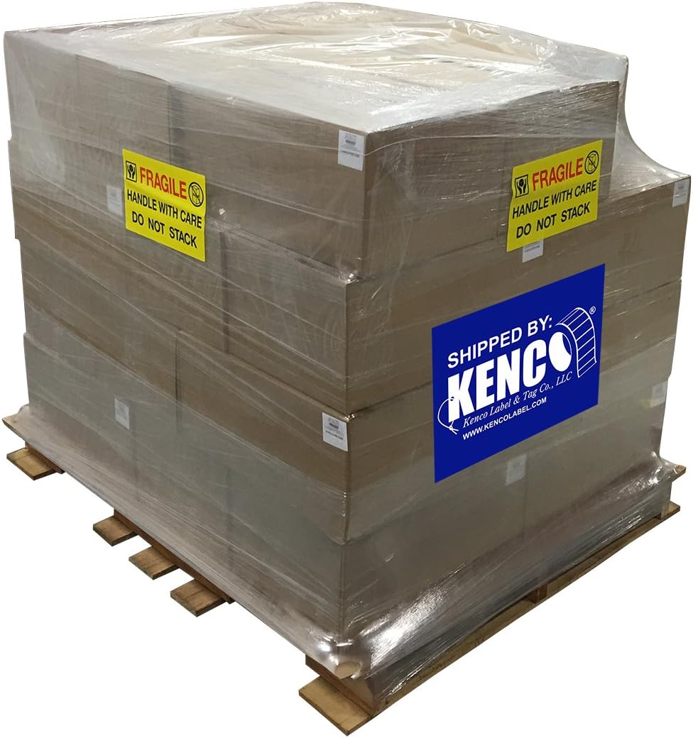 4" X 6" Direct Thermal Perforated Stickers Labels for Shipping Labels, Inventory, and Color Coding - Compatible with Zebra, Rollo, Godex and More (Orange, Pallet)