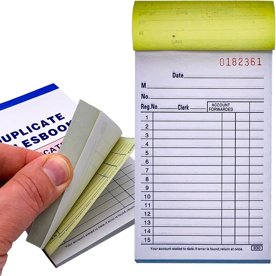 FactorDuty 10 Pack Lot Sales Book Order Receipt Invoice Carbonless Copy 50 Sets 3.5" X 5.5"