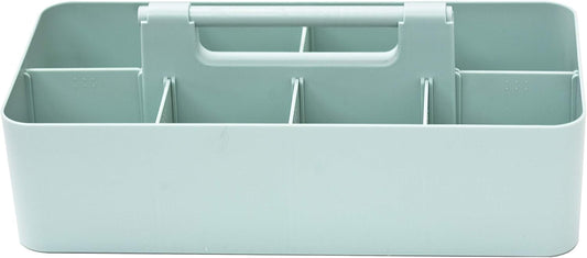 -Large Portable Caddy, DIY Dividers, 8 Compartments, Office Supplies Organizer, Simple, Portable Basket with Handle Storage Organizer Modern,Endless Multi Use -Made in USA