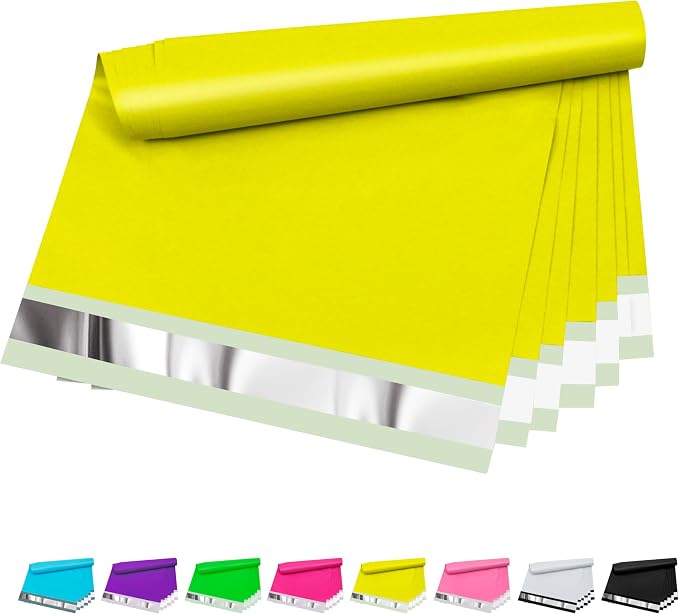 Poly Mailers 9x12 Inch 100 Pcs, Tear Resistant and Waterproof Mailing Envelopes by VAPULCIO