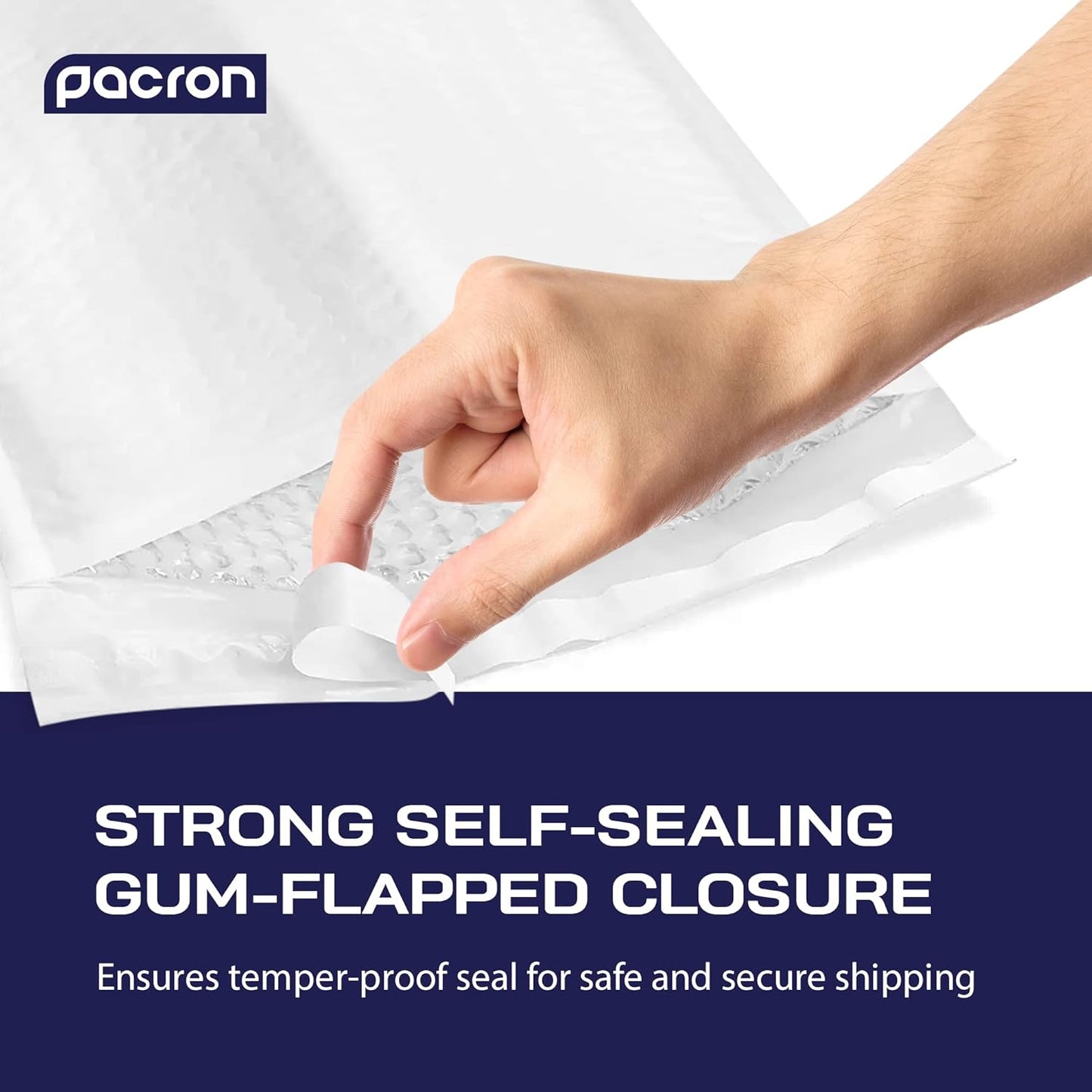 500-Pack Waterproof Poly Bubble Mailers 5 x10 - Thick, Durable, Instant Seal Envelopes with Strong Adhesive - Protective Shipping Mailers for Jewelry, Cosmetics, SD Cards, USB Cables