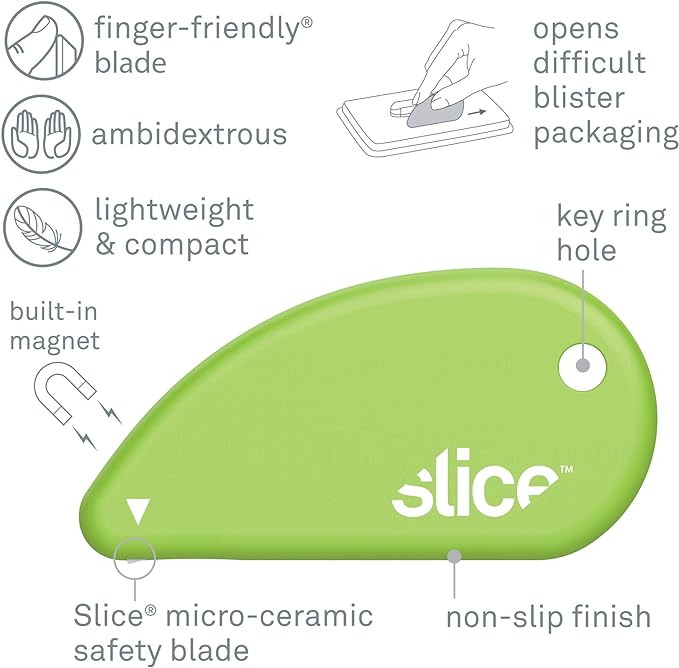 Slice Micro Safety Cutter | Safe Ceramic Box Cutter Lasting 11x Longer than - Image 2
