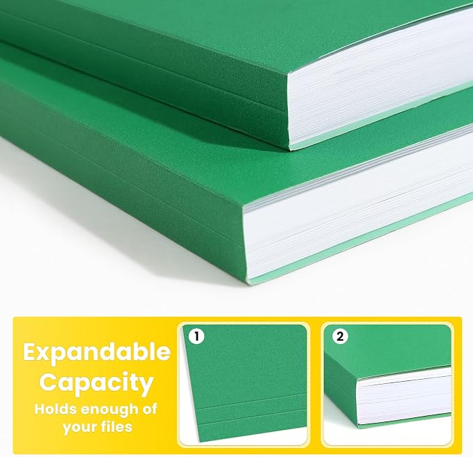 SUNEE File Folders, 150 Pack Manilla Folders 8.5 x 11, Colored File Folders - Image 4