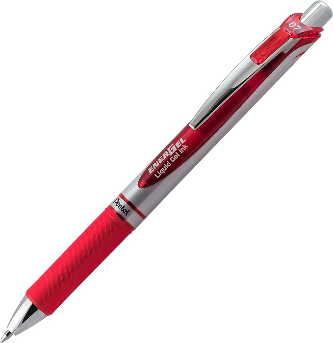 Pentel EnerGel RTX Gel Ink Pens, 0.7 Millimeter Metal Tip, 3 Packs - Image 3