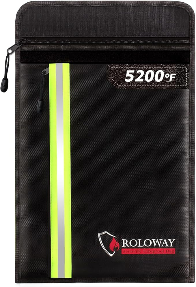 ROLOWAY Fireproof Document Bag by ROLOWAY