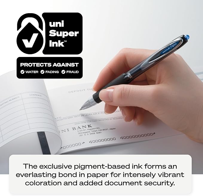 uniball 207 Retractable Gel Pens, Micro Point, 12 Pack - Image 8