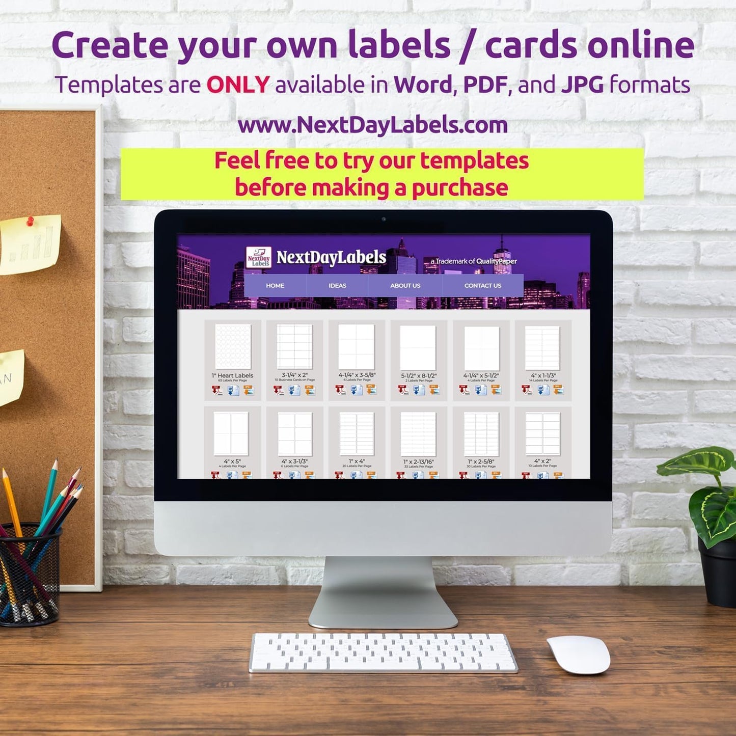 NextDayLabels – 4" x 1-1/3" Rectangular Sticker Labels for Printer - White Laser/Inkjet Printer Labels Return Address Labels Shipping Label Stickers (25 Sheets, 14 Per Sheet, 350 Labels)