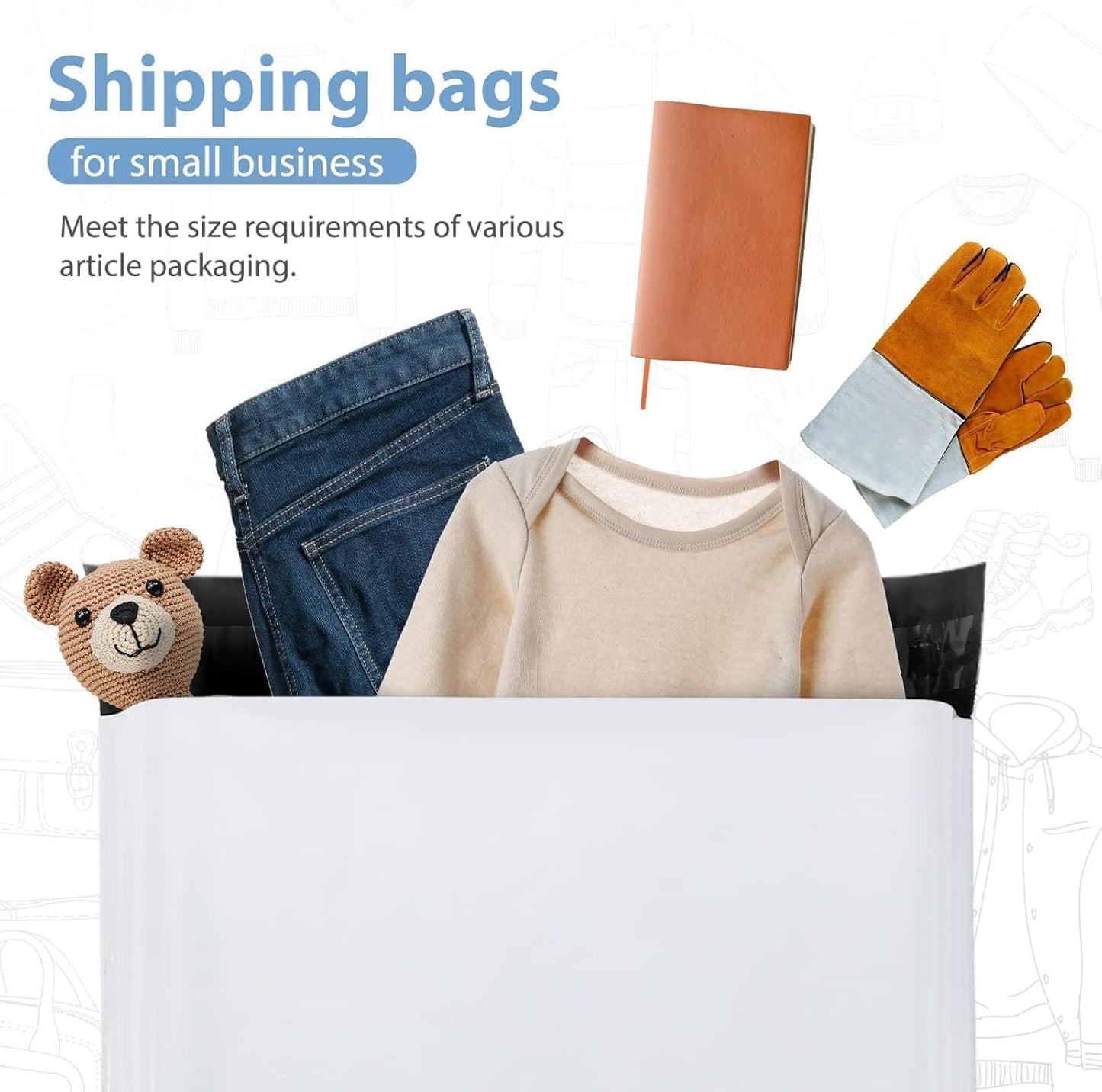 Metronic Poly Mailers 6x9 1200 Pack White, Small Shipping Bags Bulk Mailing Envelopes for Small Business, Mailers Poly Bags for Shipping Self Seal Waterproof, Mailing Bag Packaging Bags