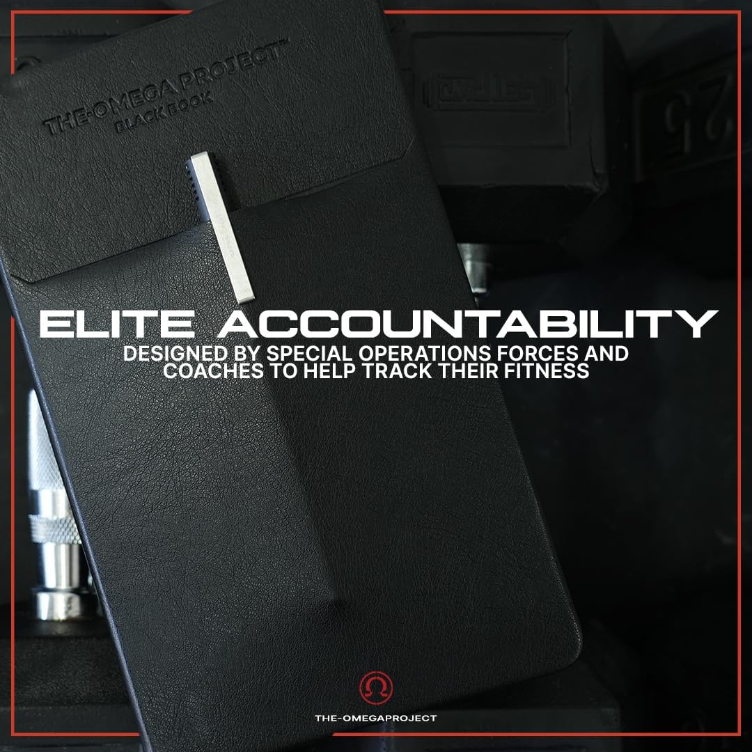 The Omega Project Black Book Training Journal – Tactical Fitness Planner Designed by U.S. Special Operations Forces