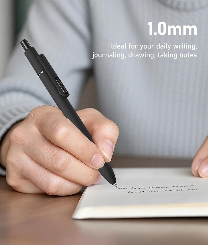 16 Pack Black Ink Ballpoint Pens 1.0mm Fidget Pens - Image 6