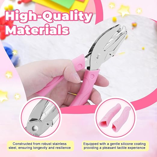 UCEC 2 Pcs Handheld Hole Punch Shapes Kit - Image 3