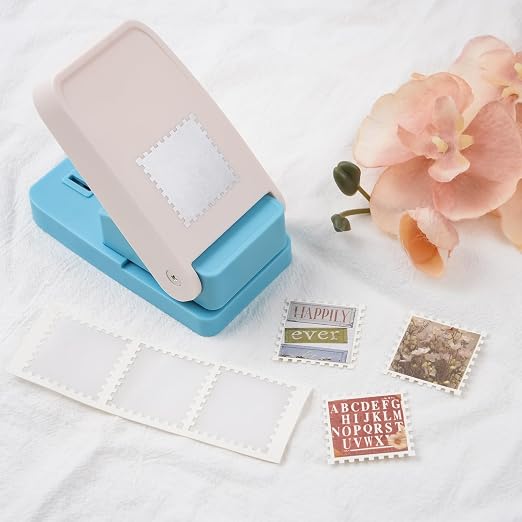 2 Pcs Stamp Punch, 1 inch Square Stamp Punches & 1.5 Large Squares Postage - Image 4