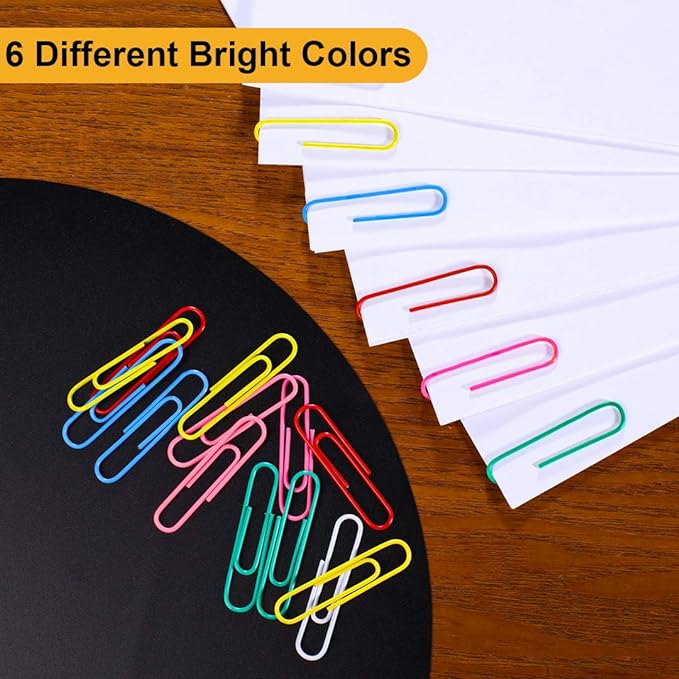 Vinaco Paper Clips Colorful, 100 Pack Large Paper Clips 2 Inch, Durable & Rust - Image 3