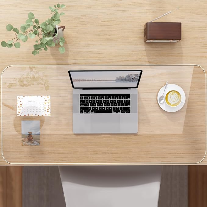 NATRKE Clear Desk Mat Pad, 39.4"x15.7" Large Transparent Computer Desk Mat - Image 8