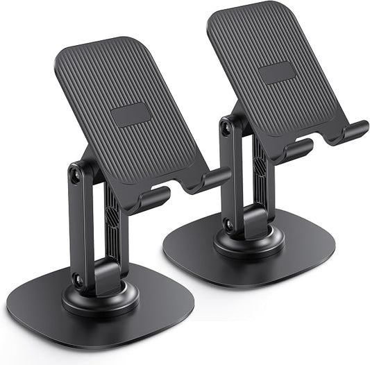OMOTON Cell Phone Stand for Desk, 2 Pack Adjustable Foldable Phone Holder by OMOTON