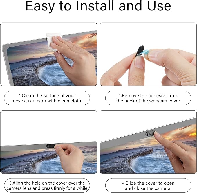 ZUCUCUC Laptop Camera Cover Slide, Camera Cover Slide, 6 Pack Ultra Thin Webcam - Image 7