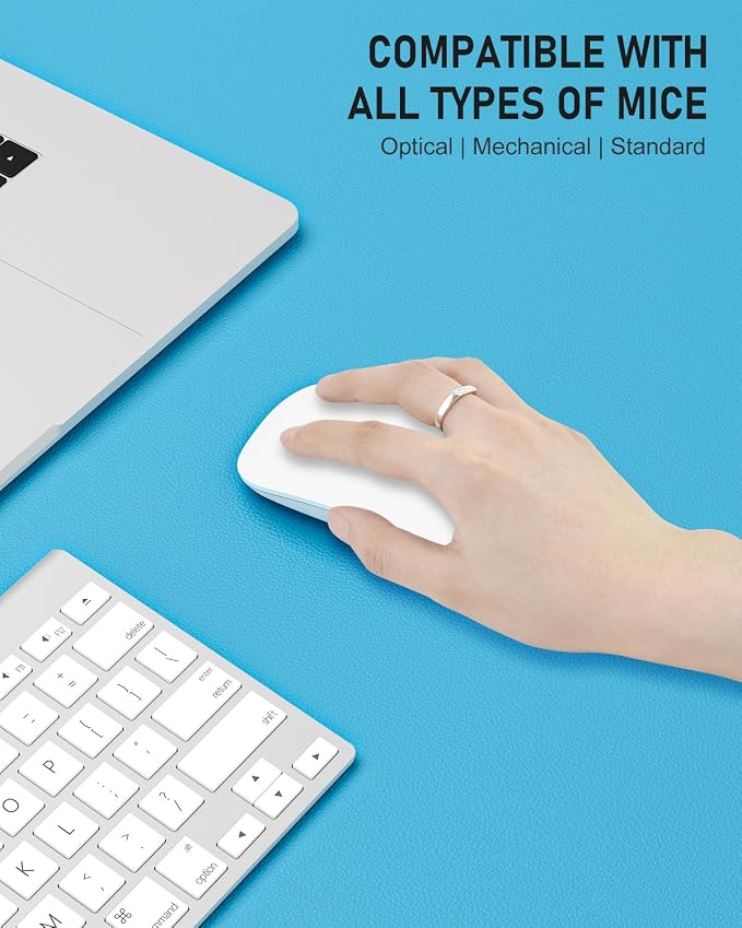 Desk Pad, 35.5" x 17" PU Leather Non-Slip Desk Mat Large Mouse Pad - Image 4