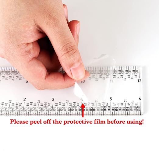 BAOFALI 5PCS 6 Inch Clear Acrylic Ruler - Image 3